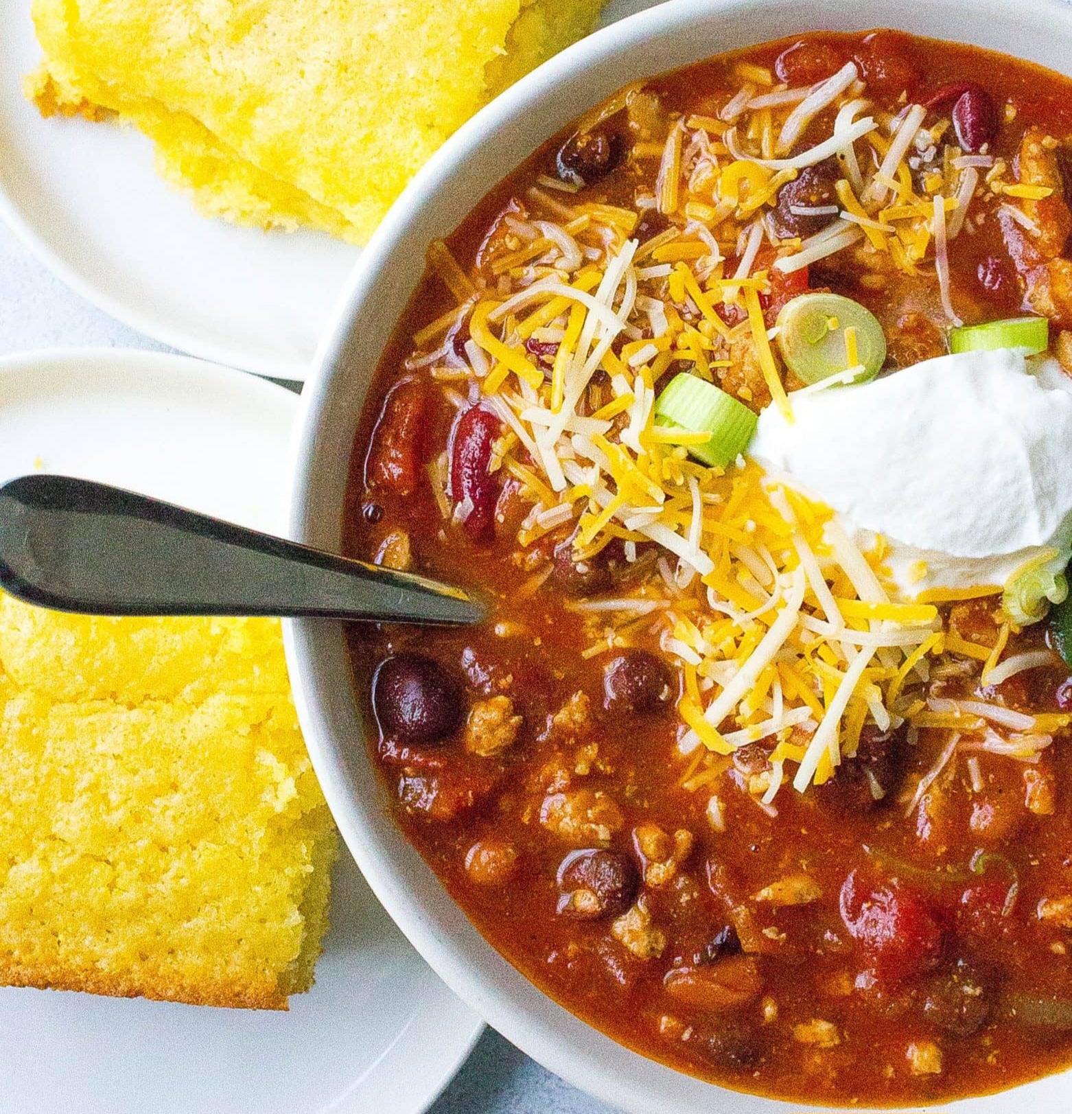 Friday March 21st...Turkey Chili + Cornbread